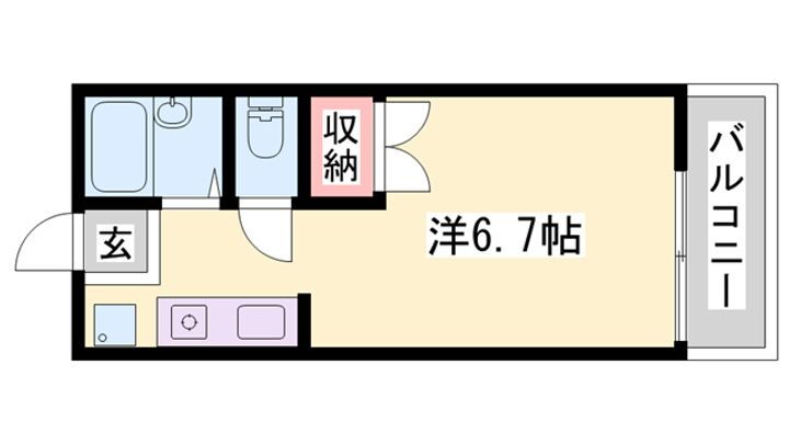 ハミング玉手 2階 ワンルーム 賃貸物件詳細