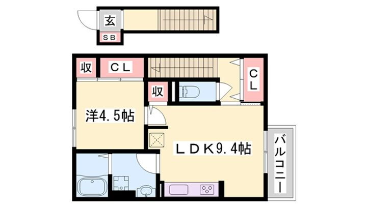 Ｆｏｒｔｕｎａ 2階 1LDK 賃貸物件詳細