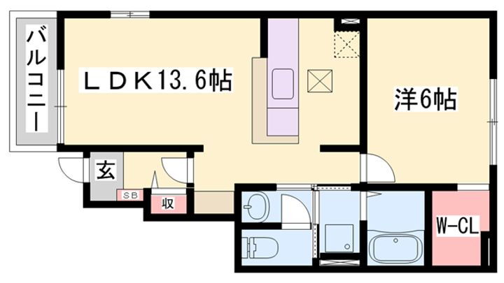 ポルトボヌール 1階 1LDK 賃貸物件詳細