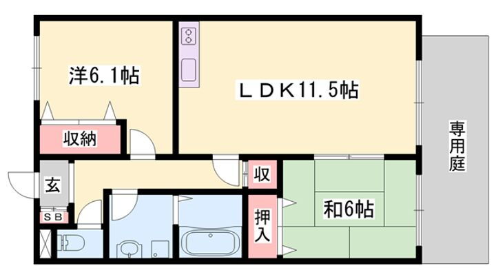 コンフォール清水 1階 2LDK 賃貸物件詳細