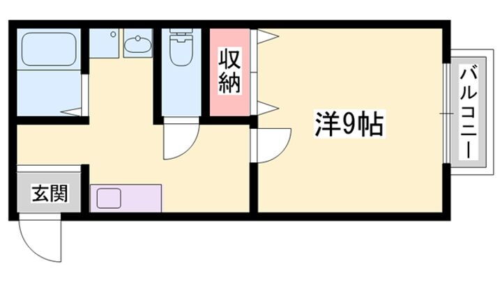 フォレストセブン 2階 1K 賃貸物件詳細