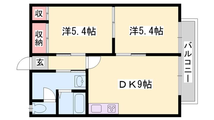 グリーンフレグランス 1階 2DK 賃貸物件詳細