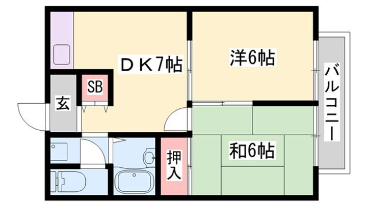 エステートピア宮ノ下Ⅱ番館 1階 2DK 賃貸物件詳細