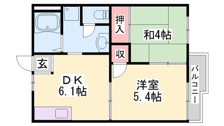 ハイツエヌ 2階 2DK 賃貸物件詳細