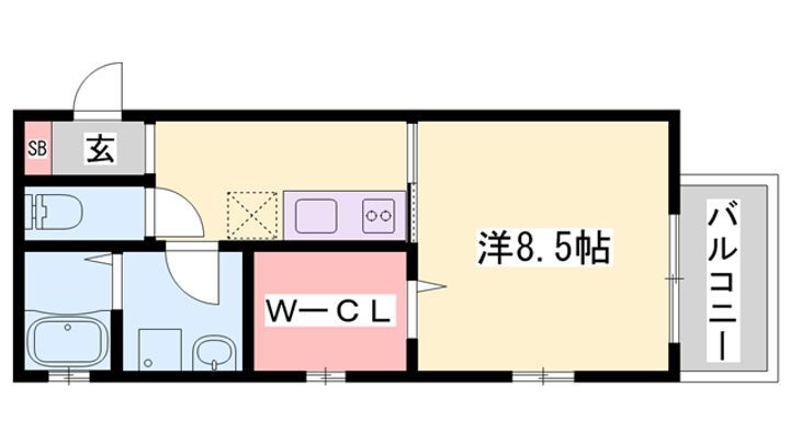 キラーナコート 1階 1K 賃貸物件詳細