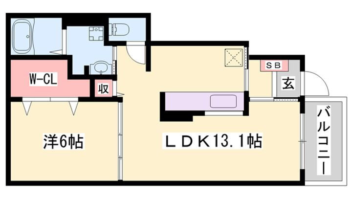 サンリット 1階 1LDK 賃貸物件詳細