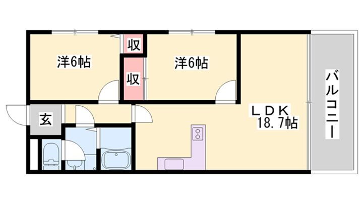 レガーロ 5階 2LDK 賃貸物件詳細