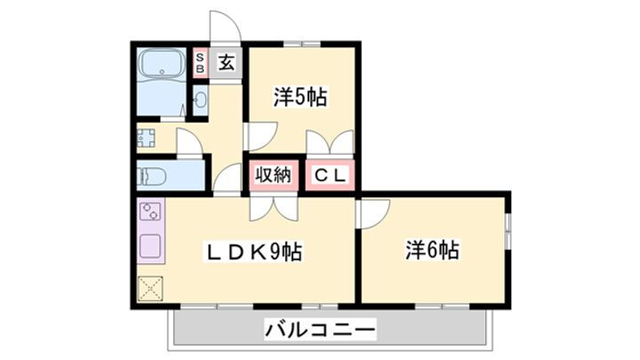 プライムハイツ寺家 3階 2LDK 賃貸物件詳細