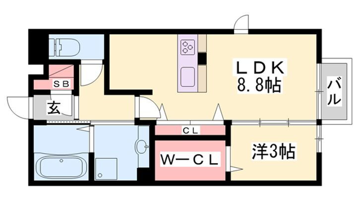 オークス下野田 1階 1LDK 賃貸物件詳細