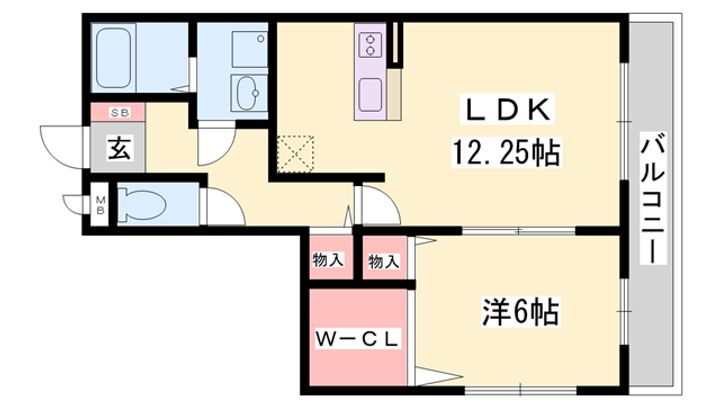 サンテ・レザンジュ　Ａ棟 1階 1LDK 賃貸物件詳細