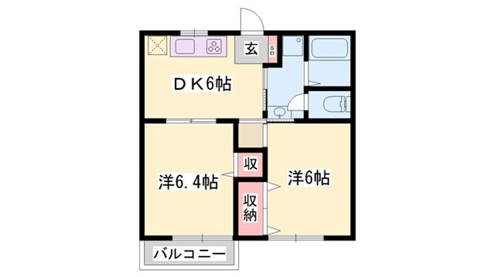 パークサイド１ 1階 2DK 賃貸物件詳細