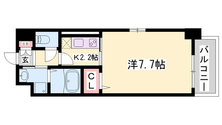 ＲＵＴＳ　総社本町 6階 1K 賃貸物件詳細