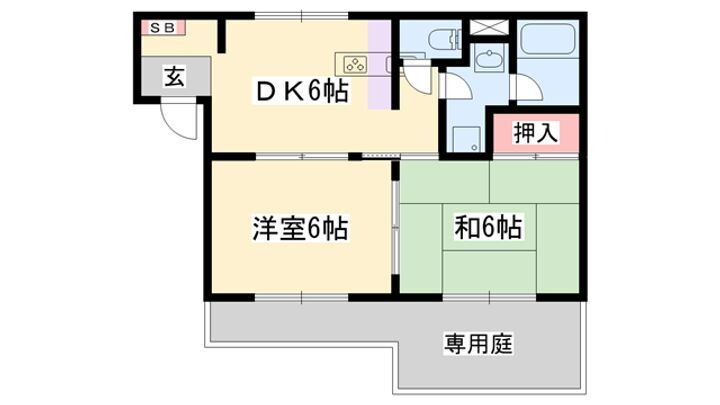 グラン・ラシーヌ 1階 2DK 賃貸物件詳細