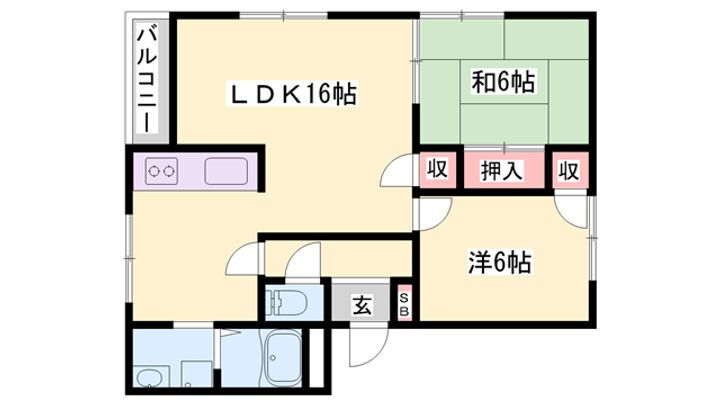 銀の馬車道　壱番館 1階 2LDK 賃貸物件詳細