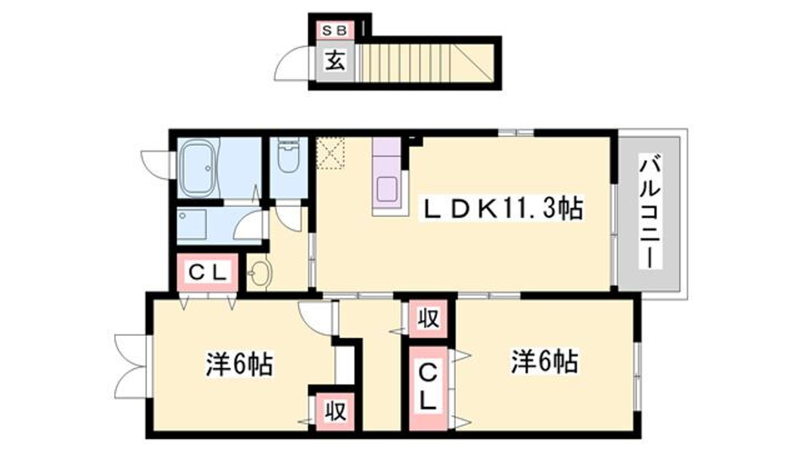レジデンス池田 2階 2LDK 賃貸物件詳細