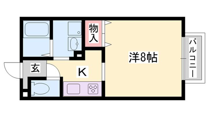 兵庫県姫路市亀山１丁目 亀山駅 ワンルーム アパート 賃貸物件詳細