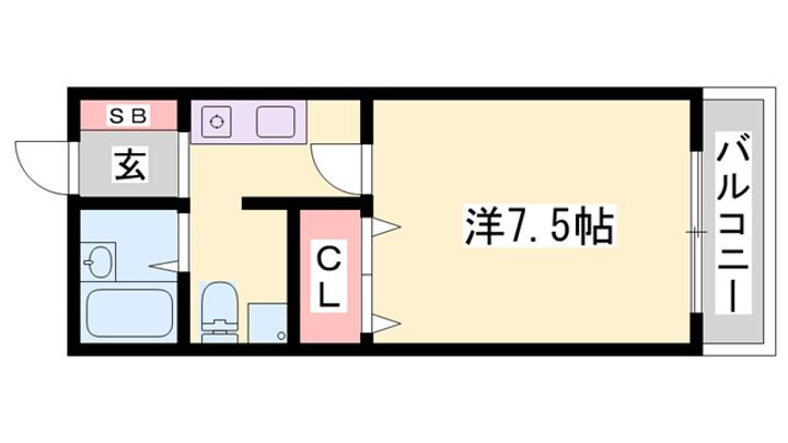 たつの市　ＴＮマンション 2階 1K 賃貸物件詳細
