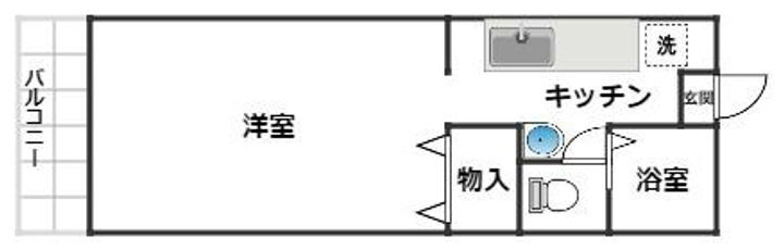 岡山県岡山市北区伊島町３丁目 備前三門駅 ワンルーム アパート 賃貸物件詳細