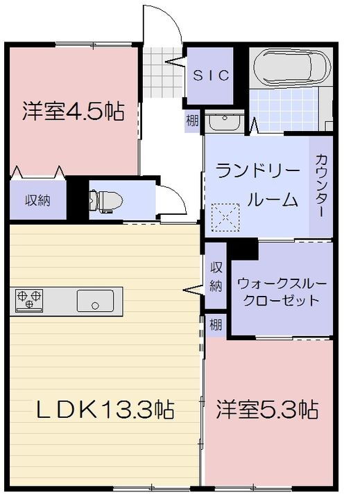 岡山県岡山市北区旭本町 賃貸アパート