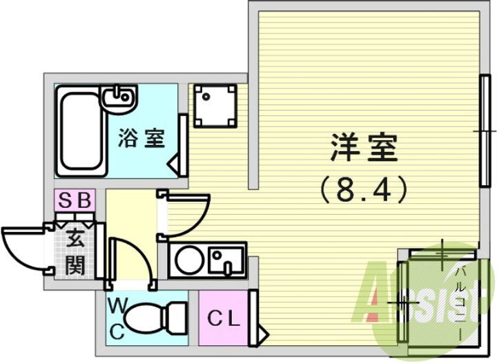 兵庫県神戸市中央区相生町４丁目 神戸駅 1K マンション 賃貸物件詳細