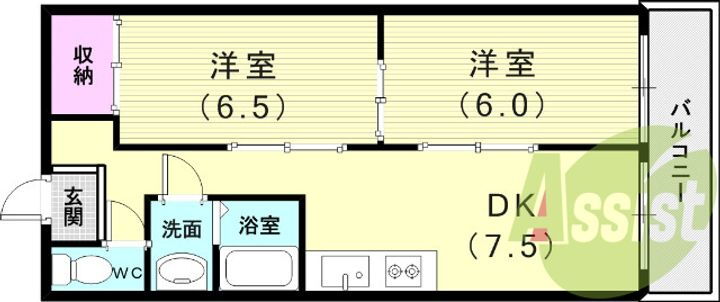 兵庫県神戸市長田区大谷町３丁目 西代駅 2LDK マンション 賃貸物件詳細