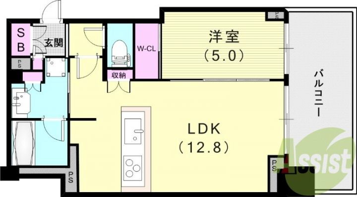 ベイシティタワーズ神戸ＷＥＳＴ 5階 1LDK 賃貸物件詳細