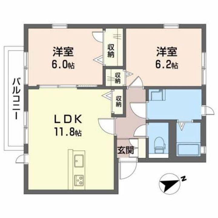 大阪府貝塚市堤 和泉橋本駅 2LDK アパート 賃貸物件詳細