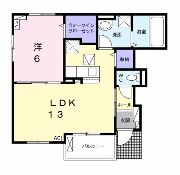 ソレアード 1階 1LDK 賃貸物件詳細