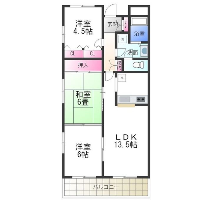 大阪府堺市北区百舌鳥陵南町３丁 なかもず駅 3LDK マンション 賃貸物件詳細