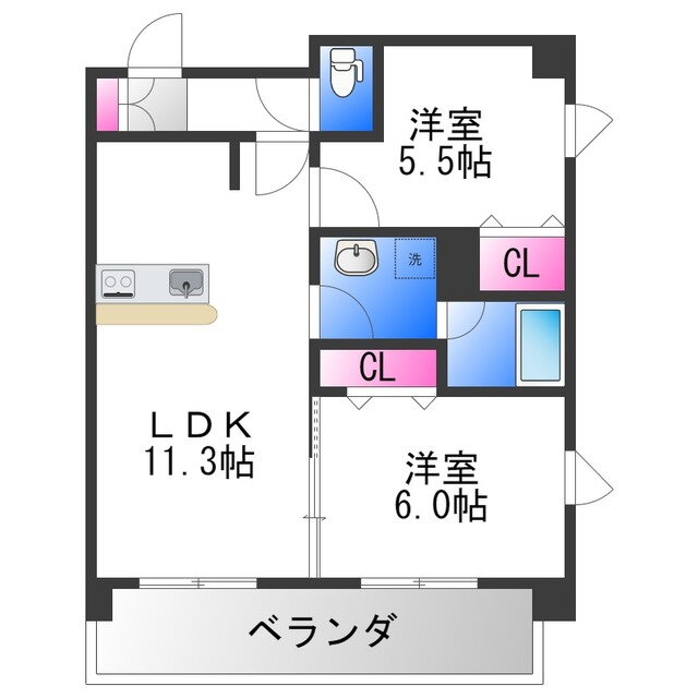 大阪府堺市堺区車之町東２丁 堺東駅 2LDK マンション 賃貸物件詳細