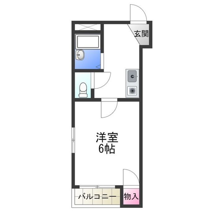 フローレンス堺 5階 1K 賃貸物件詳細