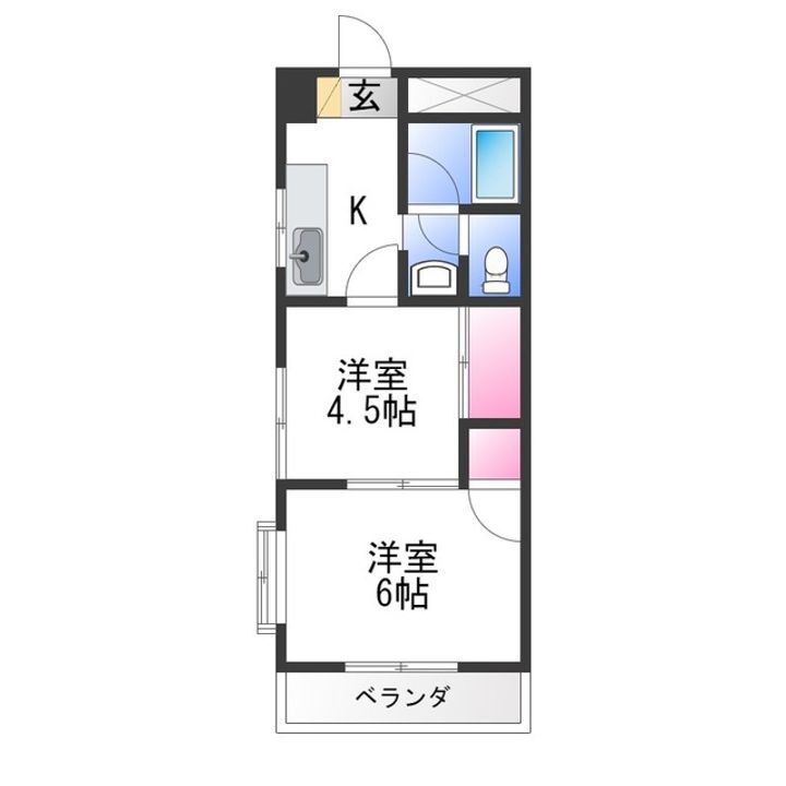 大阪府堺市東区白鷺町３丁 白鷺駅 2K マンション 賃貸物件詳細