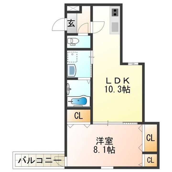 大阪府岸和田市春木北浜町 春木駅 1LDK アパート 賃貸物件詳細