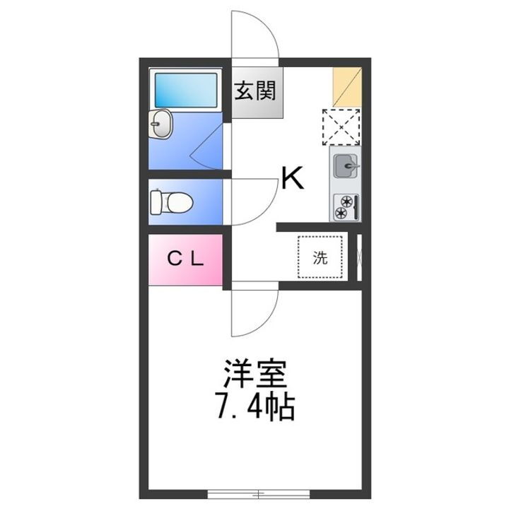 大阪府泉南市鳴滝２丁目 樽井駅 1K アパート 賃貸物件詳細