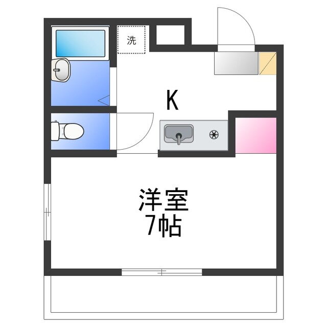 ヴィブレ岸和田 4階 1K 賃貸物件詳細
