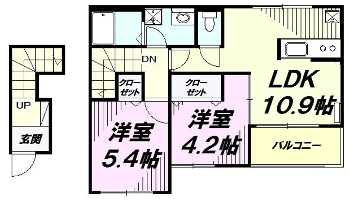 東京都八王子市横川町 西八王子駅 2LDK アパート 賃貸物件詳細