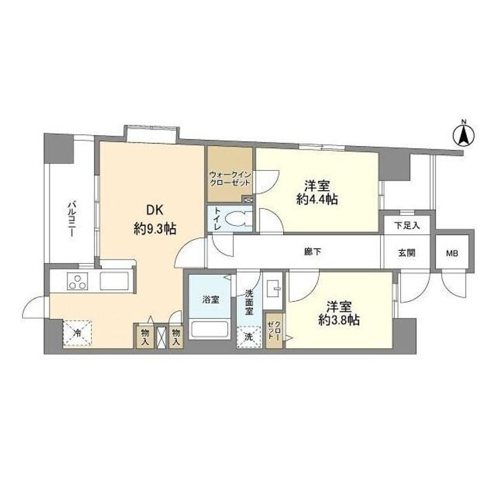 東京都国分寺市本町２丁目 国分寺駅 2DK マンション 賃貸物件詳細