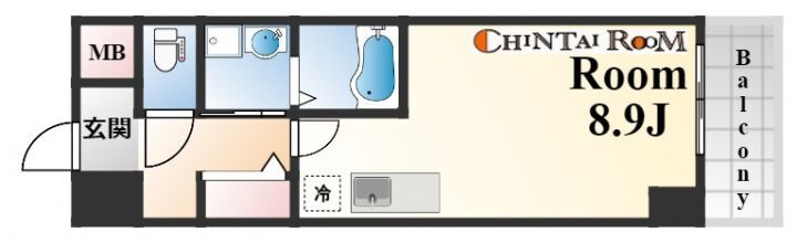 兵庫県神戸市中央区中山手通７丁目 元町駅 1K マンション 賃貸物件詳細