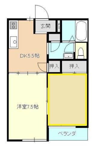 広島県福山市千田町３丁目 横尾駅 2DK アパート 賃貸物件詳細