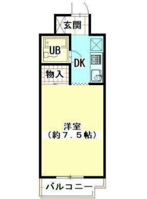 マンション福山 3階 1K 賃貸物件詳細