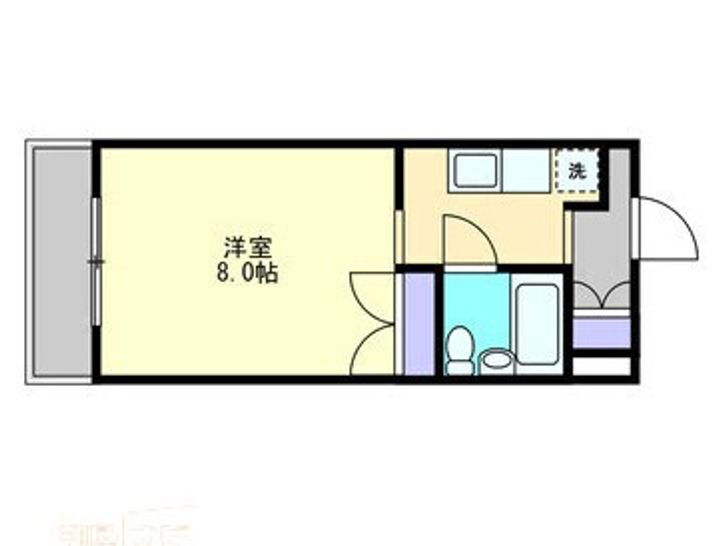 マンション福山 4階 1K 賃貸物件詳細