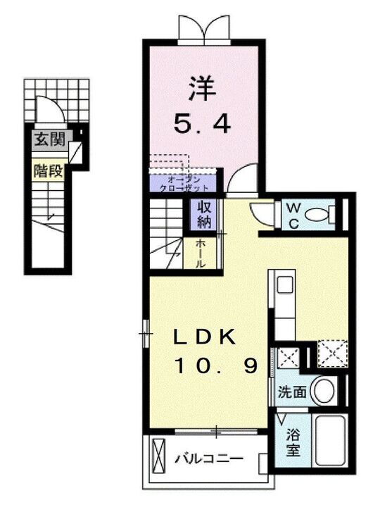 広島県福山市新涯町２丁目 東福山駅 1LDK アパート 賃貸物件詳細