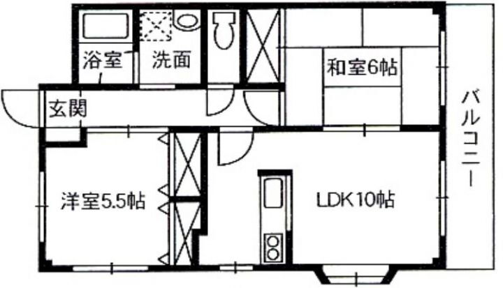 サン・オーレ大門 1階 2LDK 賃貸物件詳細