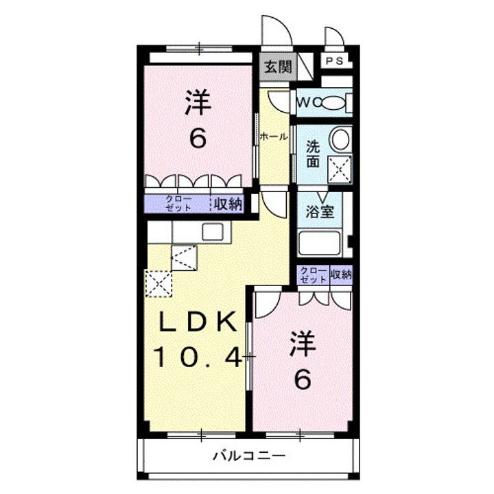 広島県福山市駅家町大字上山守 駅家駅 2LDK アパート 賃貸物件詳細