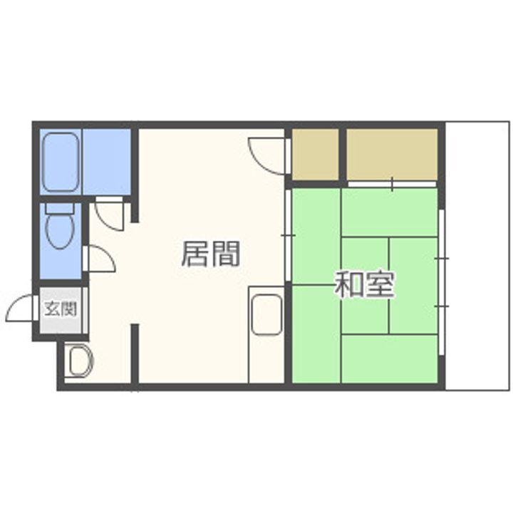 第１三井ビル 6階 1DK 賃貸物件詳細