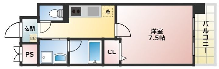 ソレアードコート 5階 1K 賃貸物件詳細