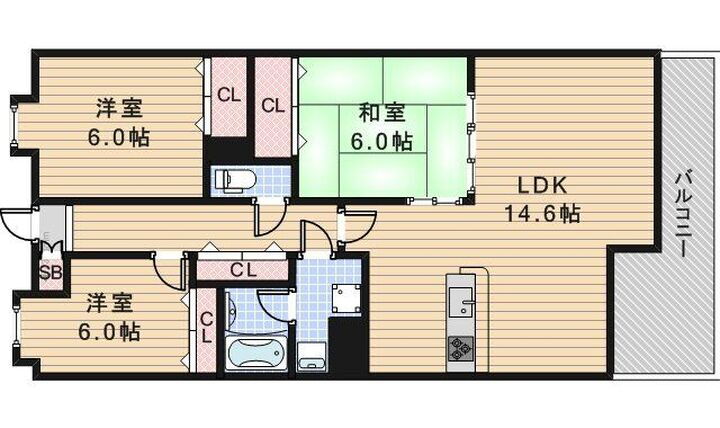 大阪府堺市堺区向陵東町３丁 百舌鳥八幡駅 3LDK マンション 賃貸物件詳細