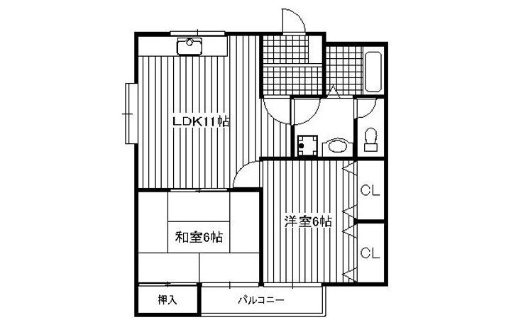 ステージ１９９０Ⅱ 2階 2LDK 賃貸物件詳細