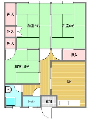 福岡県那珂川市片縄北１丁目 博多南駅 3DK アパート 賃貸物件詳細