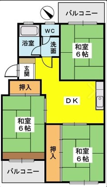 藤ビル　 4階 3DK 賃貸物件詳細